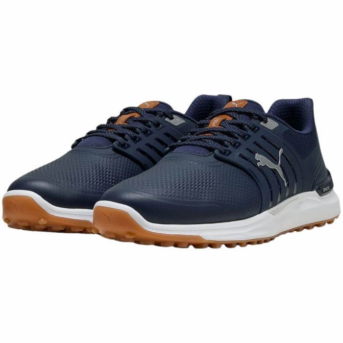Puma Men's Ignite Elevate 2 Spikeless Golf Shoes - Deep Navy/Puma Silver/Gum Men's Shoes from Other Brands