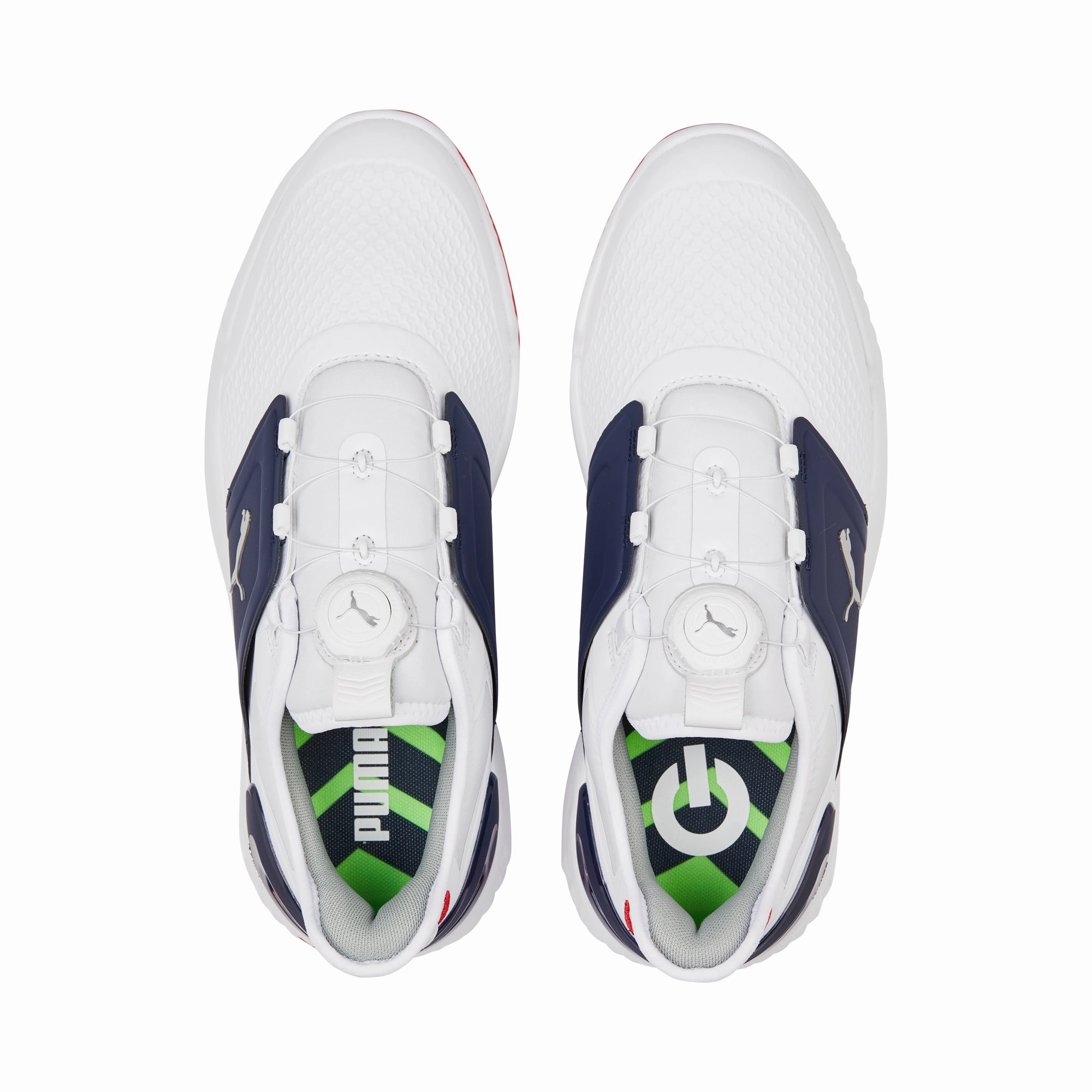 Puma Men's Ignite Elevate Disc Spikeless Golf Shoes - White/Navy Men's Shoes from Other Brands