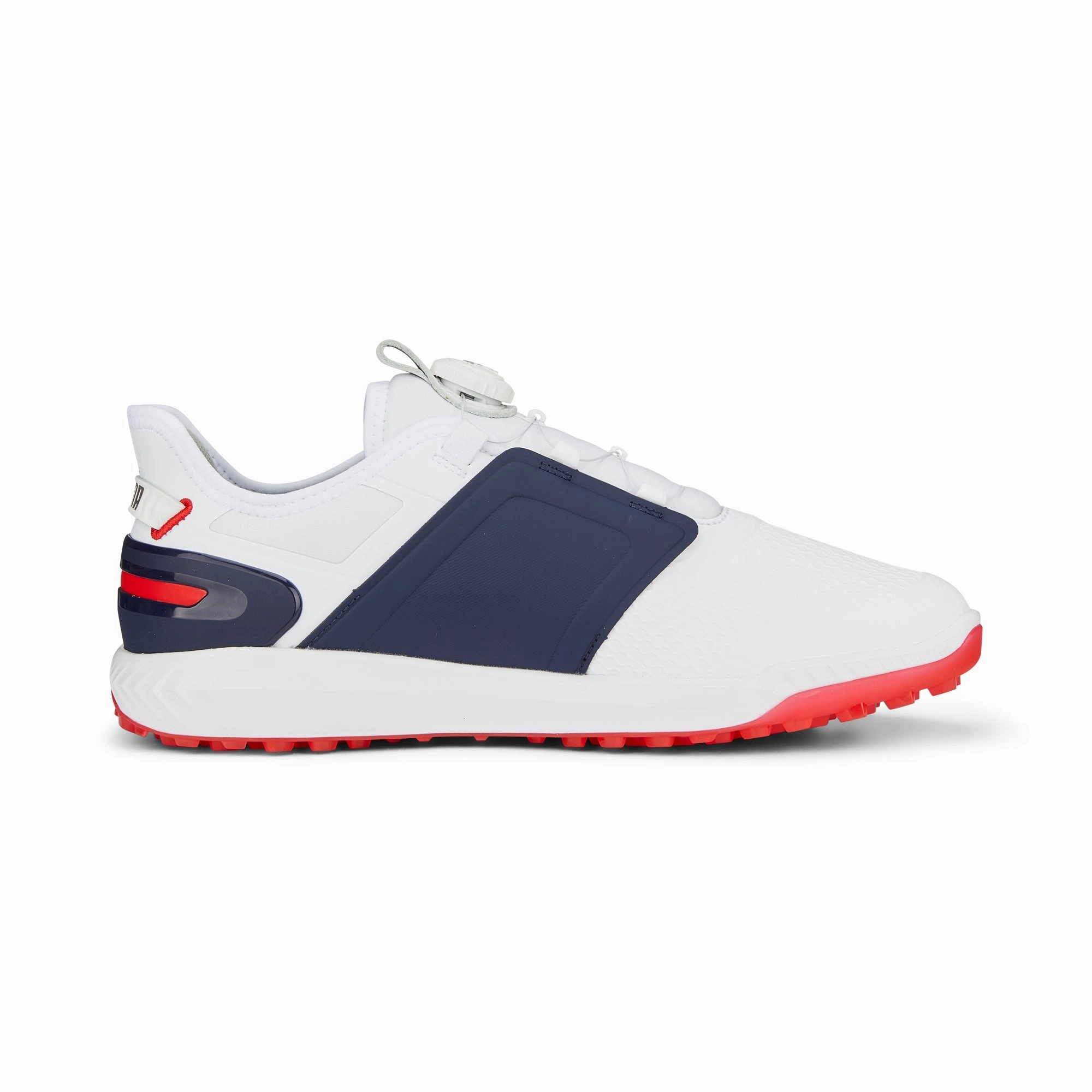 Puma Men's Ignite Elevate Disc Spikeless Golf Shoes - White/Navy Men's Shoes from Other Brands