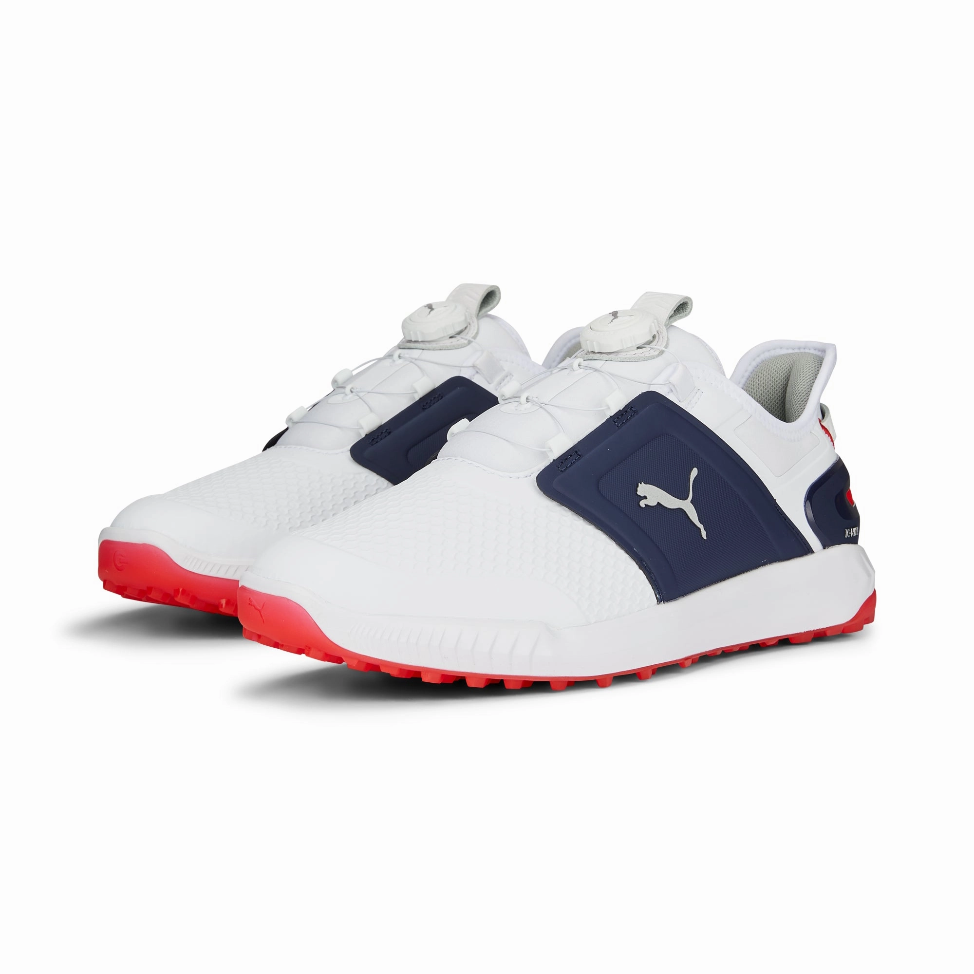 Puma Men's Ignite Elevate Disc Spikeless Golf Shoes - White/Navy Men's Shoes from Other Brands
