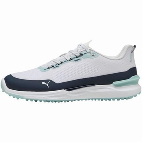 Puma Men's Ignite Elevate X Spikeless Golf Shoes - Puma White/Deep Navy/Modern Mint Men's shoes from other brands