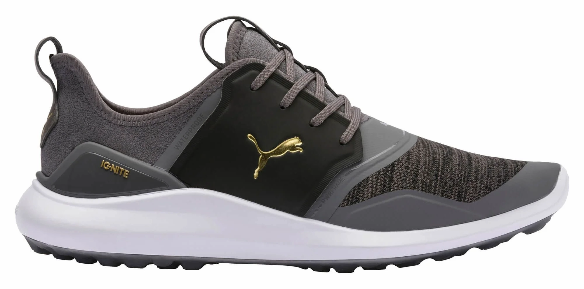 Puma Men's Ignite NXT Team Gold Lace Golf Shoes - Quiet Shade/Team Gold/Black Puma LTD Tour Edition golf shoes