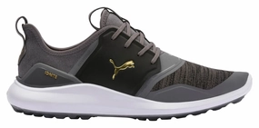 Puma Men's Ignite NXT Team Gold Lace Golf Shoes - Quiet Shade/Team Gold/Black Puma LTD Tour Edition golf shoes