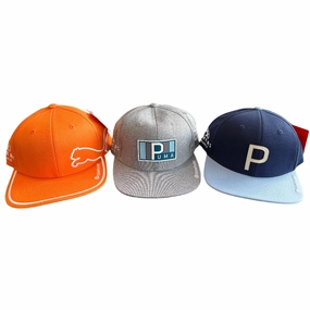 Puma Men's LOT OF 3 - Limited Edition and Tour Issue Flat Bill Snapback Hats - Lot #2 Puma LTD Tour Edition golf shoes