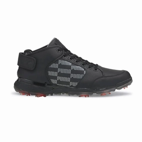 Puma Men's LTD EDITION (Rickie Fowler) PROADAPT Delta Mid Golf Shoes - PUMA BLACK Puma LTD Tour Edition golf shoes