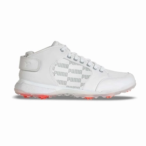Puma Men's LTD EDITION (Rickie Fowler) PROADAPT Delta Mid Golf Shoes - PUMA WHITE / Puma LTD Tour Edition golf shoes