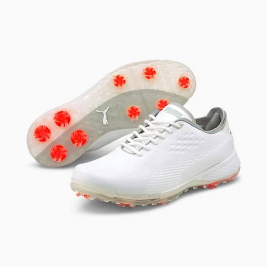 Puma Men's LTD EDITION (Rickie Fowler) PROADAPT Delta Mid Golf Shoes - PUMA WHITE Puma LTD Tour Edition Golf Shoes