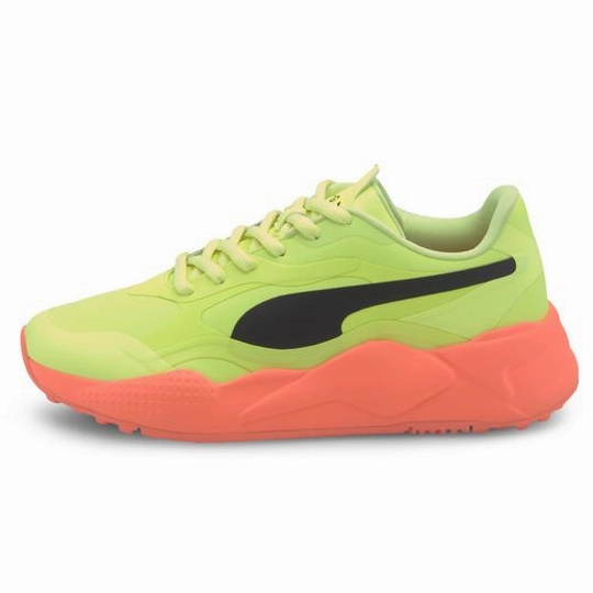 Puma Men's Ltd Edition RS-G Rise Up Spikeless Golf Shoe - Yellow/Orange/Black Puma LTD Tour Edition Golf Shoes