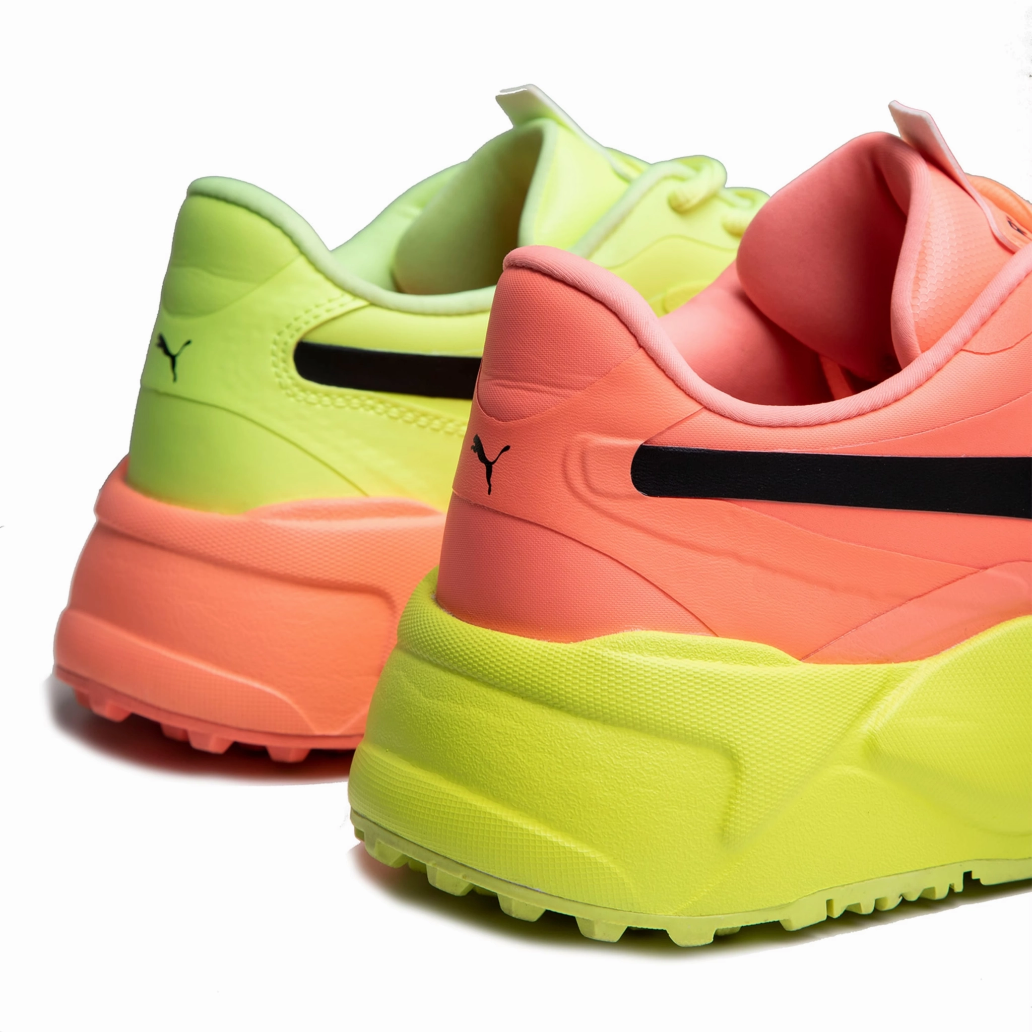 Puma Men's Ltd Edition RS-G Rise Up Spikeless Golf Shoe - Yellow/Orange/Black Puma LTD Tour Edition Golf Shoes