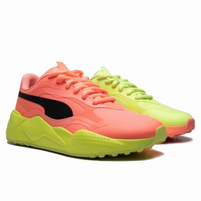 Puma Men's Ltd Edition RS-G Rise Up Spikeless Golf Shoe - Yellow/Orange/Black Puma LTD Tour Edition golf shoes