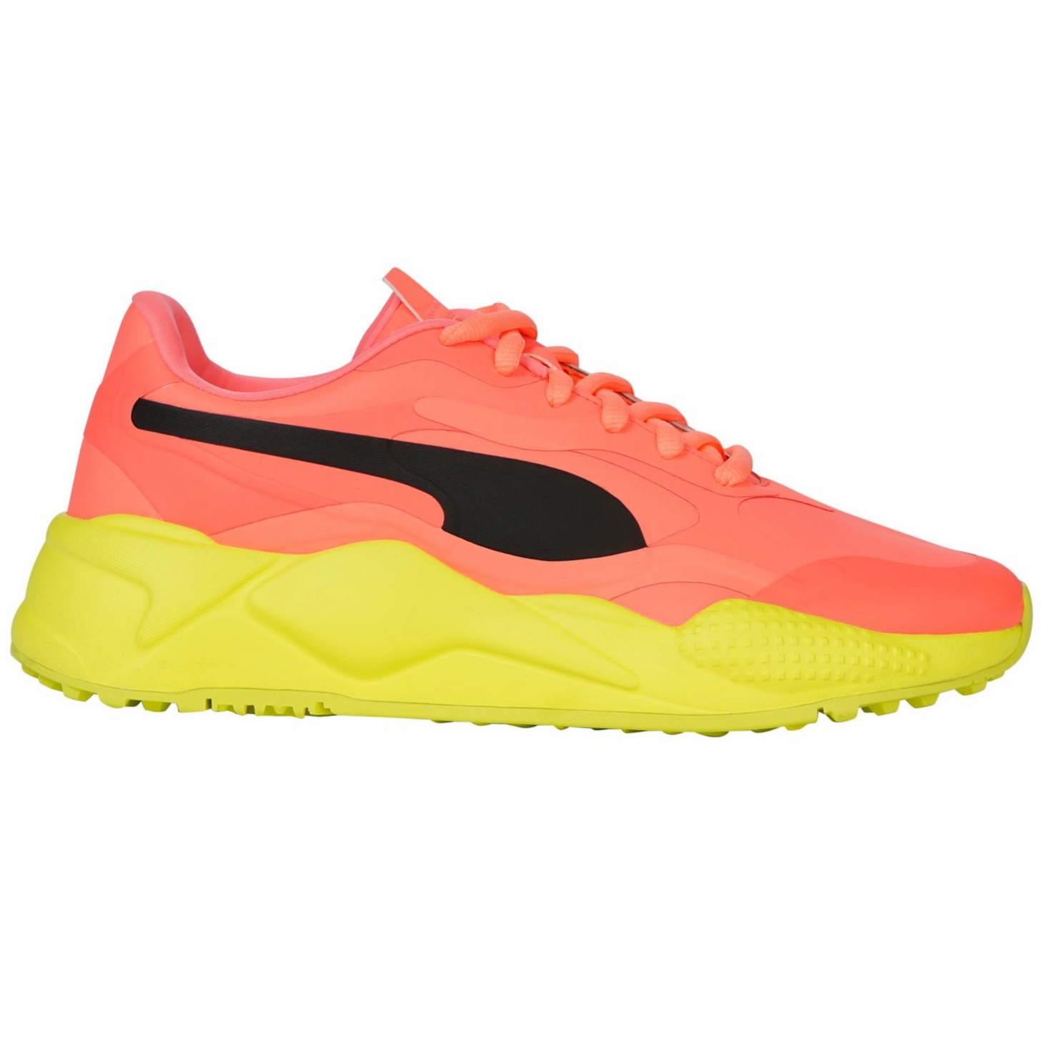Puma Men's Ltd Edition RS-G Rise Up Spikeless Golf Shoe - Yellow/Orange/Black Puma LTD Tour Edition Golf Shoes