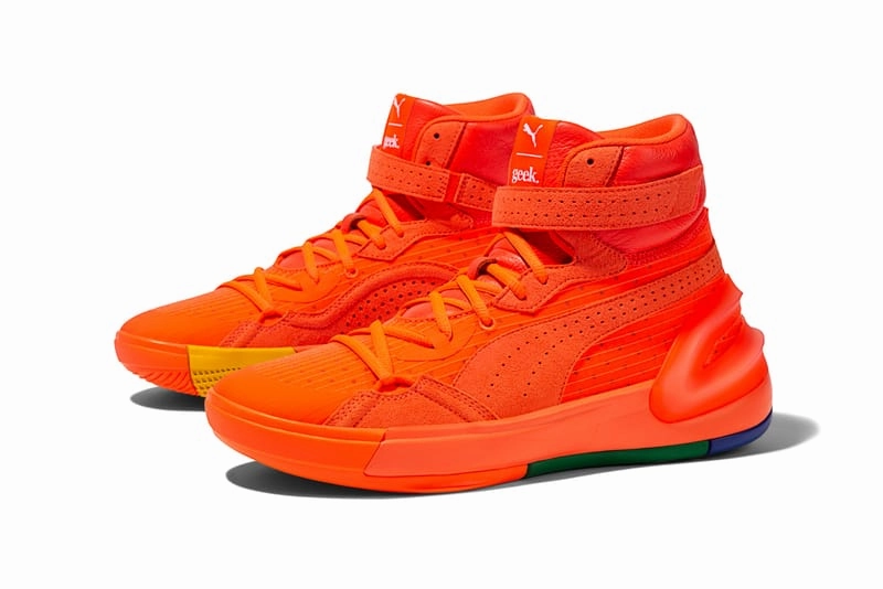 Puma Men's LTD TOUR EDITION FASHION GEEK x SKY MODERN BASKETBALL SHOES - HIGH RISK RED Puma LTD Tour Edition Golf Shoes