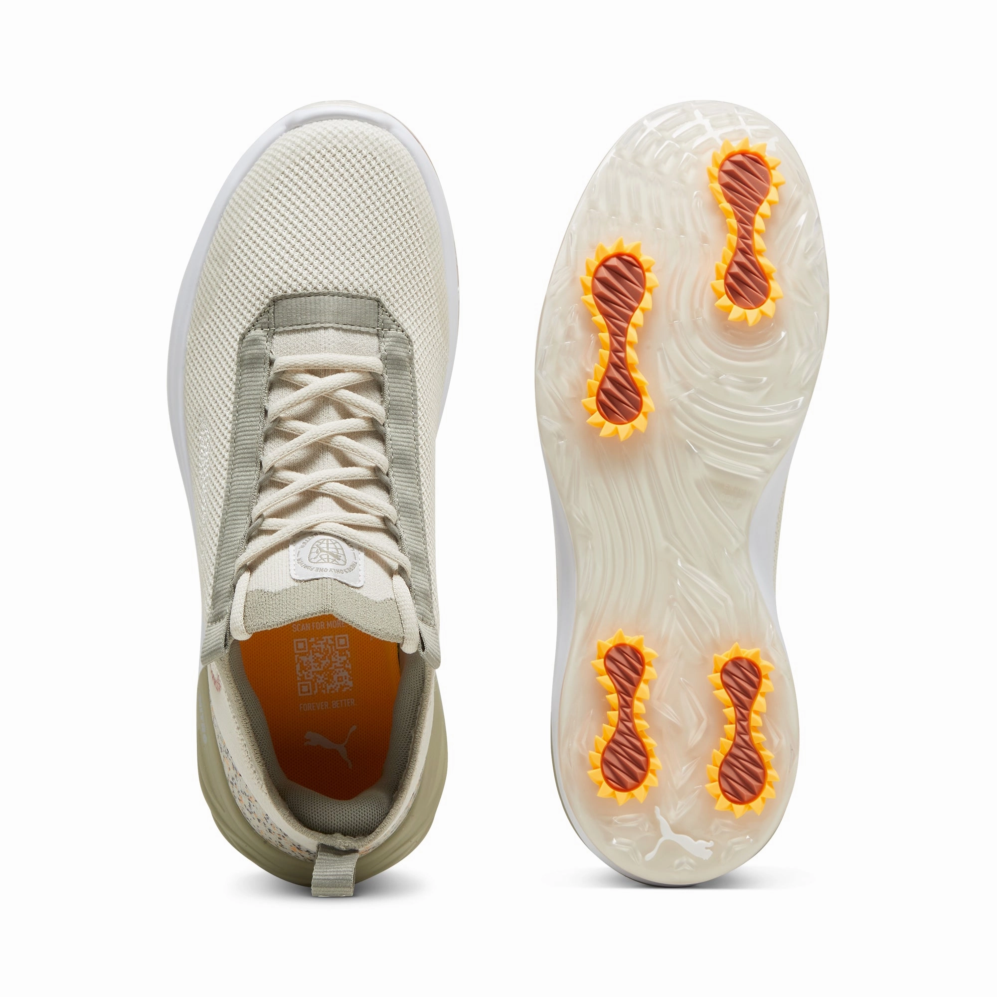 Puma Men's PHANTOMCAT NITRO Sport Golf Shoe - Alpine Snow/Birch Tree Men's Shoes from Other Brands