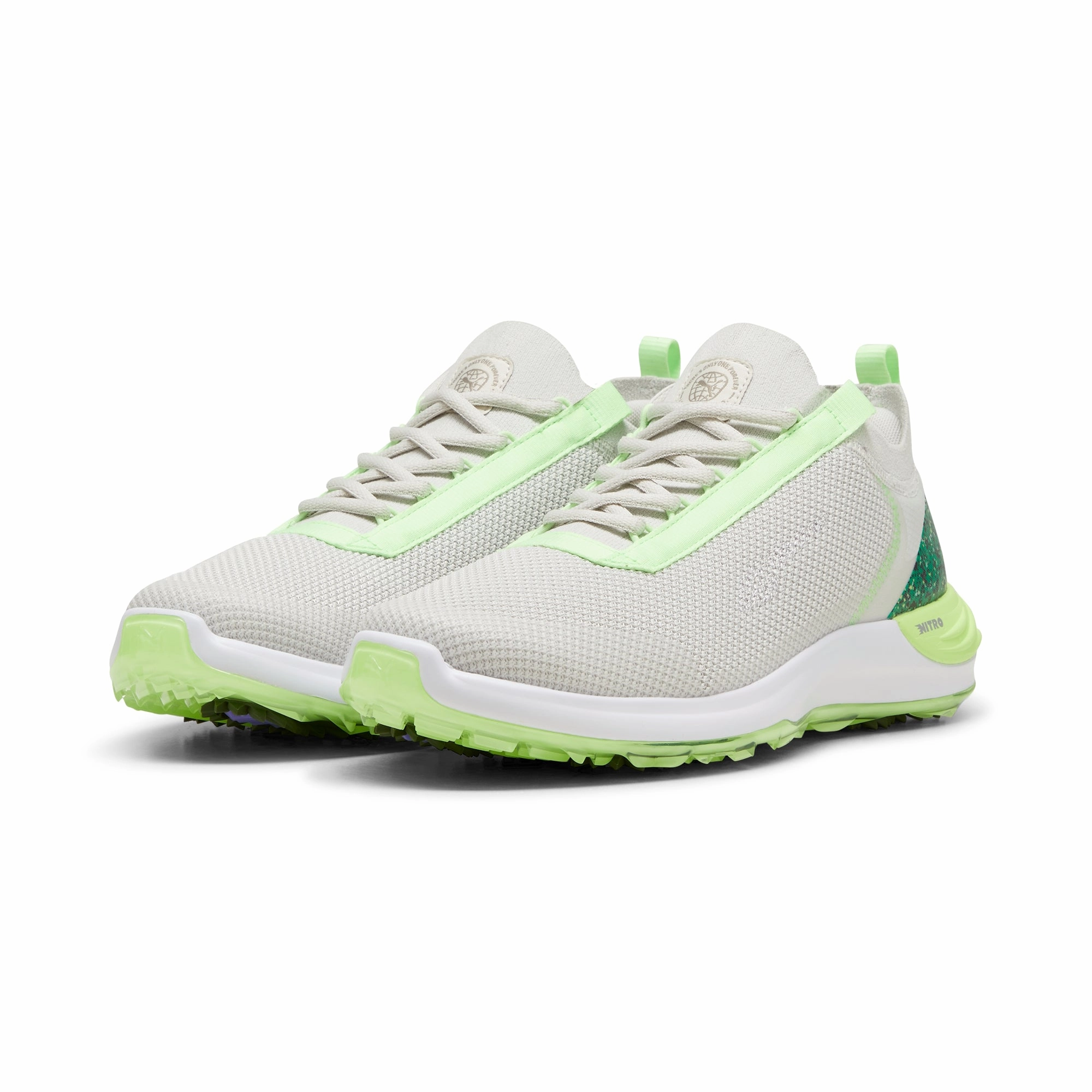 Puma Men's PHANTOMCAT NITRO Sport Golf Shoe - Vapor Gray/Speed Green Men's shoes from other brands