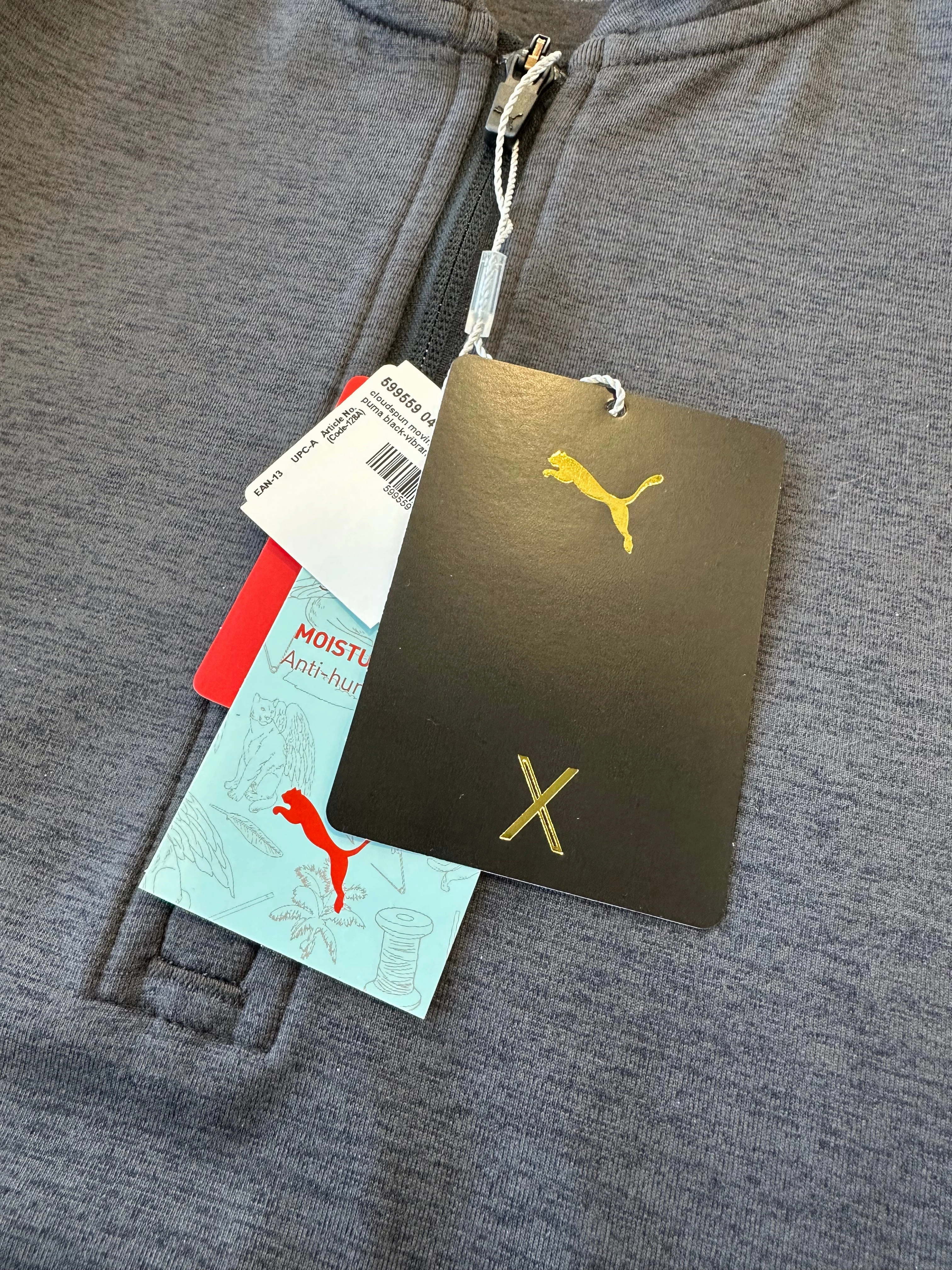 Puma Men's PUMA X Tour CLOUDSPUN Moving Day 1/4 Zip Pullover - PUMA BLACK Puma LTD Tour Edition Golf Shoes