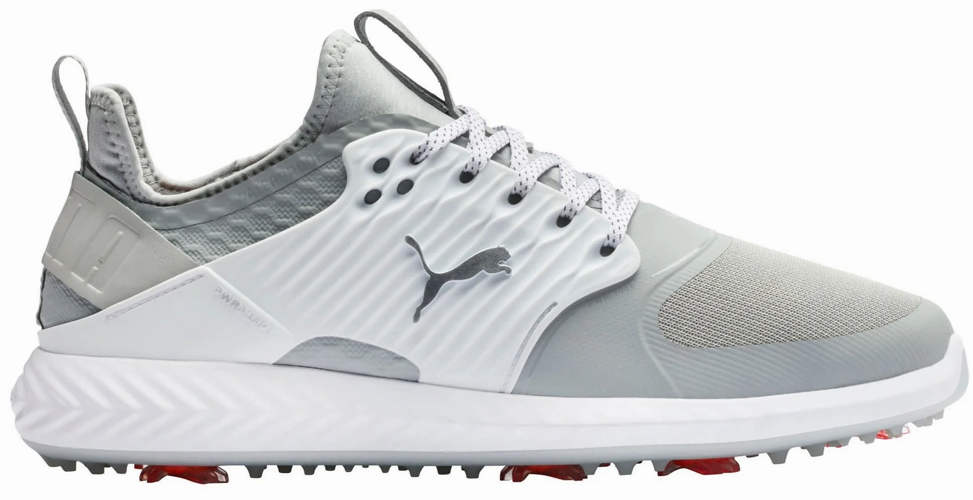 Puma Men's TOUR - IGNITE PWRAdapt Caged Golf Shoes - HIGH RISE -PUMA SILVER - PUMA WHITE Puma LTD Tour Edition golf shoes