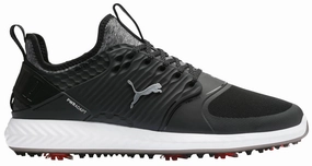Puma Men's TOUR - IGNITE PWRAdapt Caged Golf Shoes - PUMA BLACK - PUMA SILVER - PUMA BLACK Puma LTD Tour Edition golf shoes