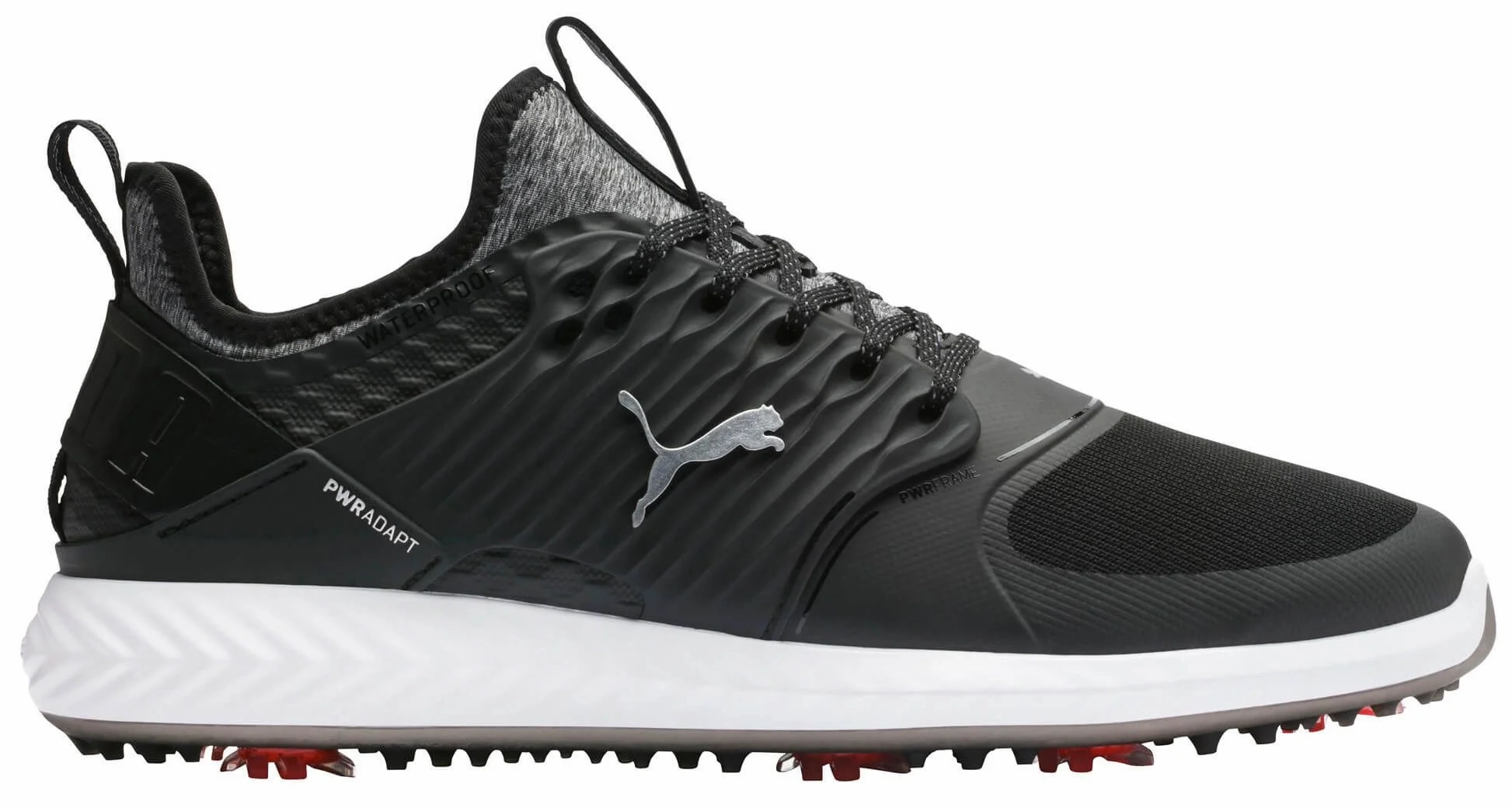 Puma Men's TOUR - IGNITE PWRAdapt Caged Golf Shoes - PUMA BLACK - PUMA SILVER - PUMA BLACK Puma LTD Tour Edition golf shoes