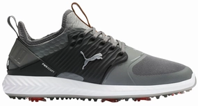 Puma Men's TOUR - IGNITE PWRAdapt Caged Golf Shoes - QUIET SHADE - PUMA SILVER - PUMA BLACK Puma LTD Tour Edition golf shoes