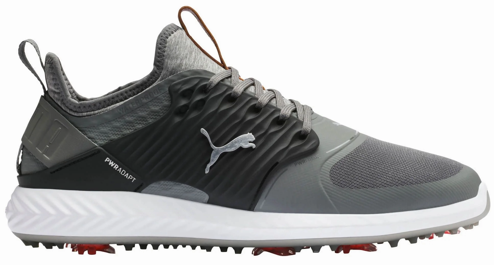 Puma Men's TOUR - IGNITE PWRAdapt Caged Golf Shoes - QUIET SHADE - PUMA SILVER - PUMA BLACK Puma LTD Tour Edition golf shoes