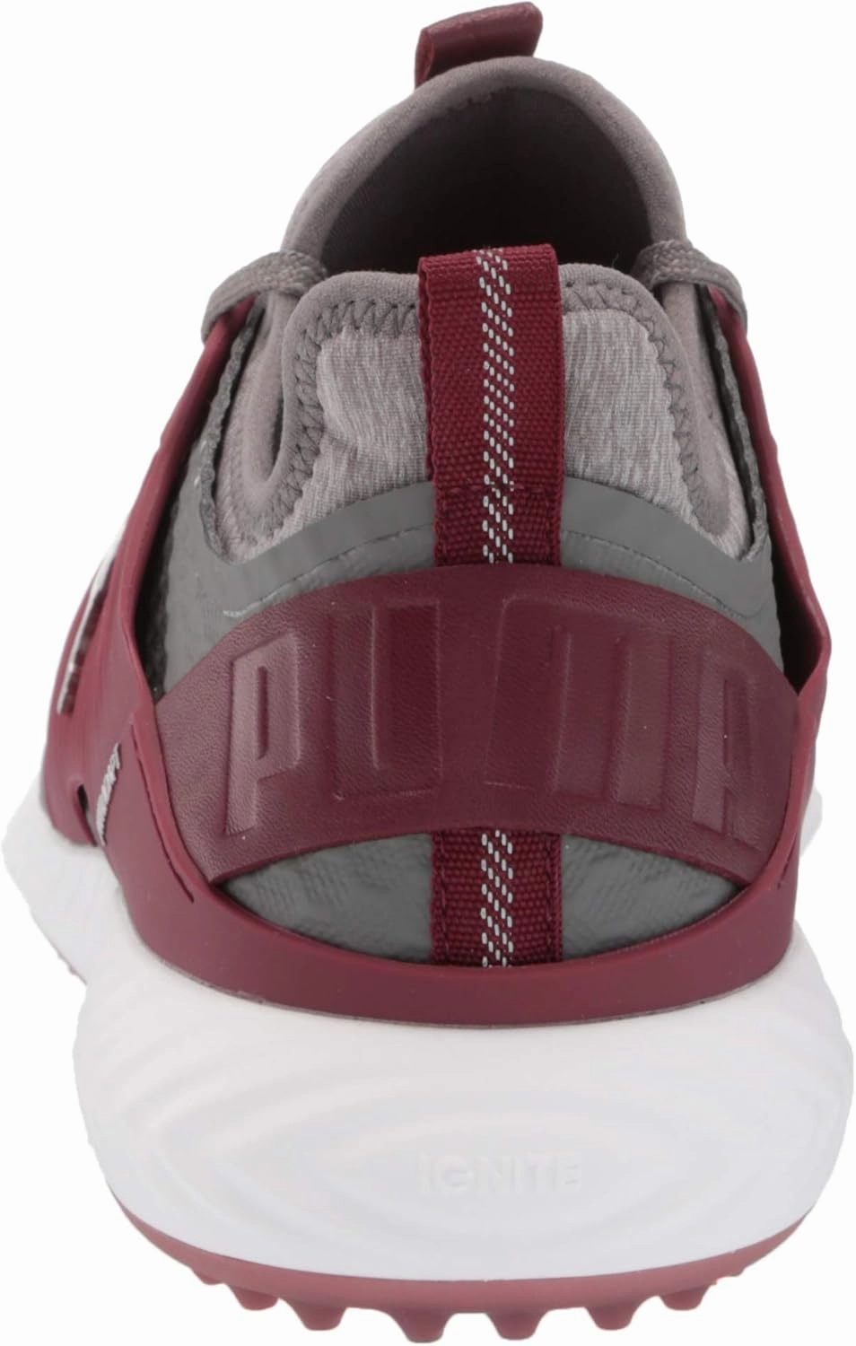Puma Men's TOUR - IGNITE PWRAdapt Caged Golf Shoes - QUIET SHADE - PUMA SILVER - ZIFANDEL Puma LTD Tour Edition Golf Shoes