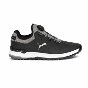 Puma Men's TOUR - PROADAPT ALPHACAT DISC Golf Shoes - PUMA BLACK / PUMA SILVER / QUIET SHADE Puma LTD Tour Edition golf shoes