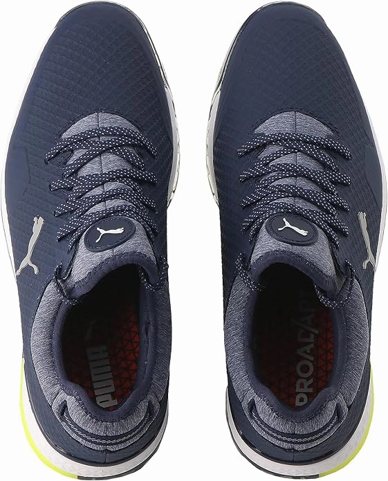Puma Men's TOUR - PROADAPT ALPHACAT Golf Shoes - NAVY BLAZER / PUMA SILVER / SAFETY YELLOW Puma LTD Tour Edition Golf Shoes