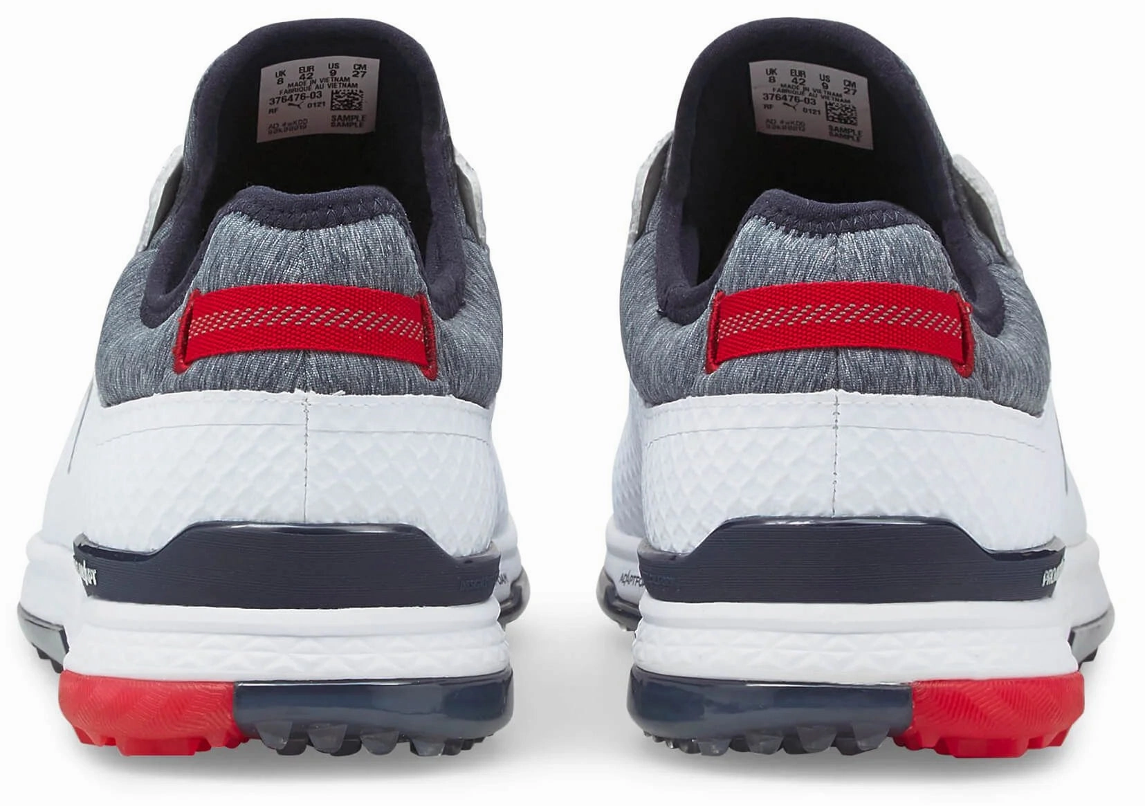 Puma Men's TOUR - PROADAPT ALPHACAT Golf Shoes - PUMA WHITE / NAVY BLAZER / HIGH RISK RED Puma LTD Tour Edition Golf Shoes