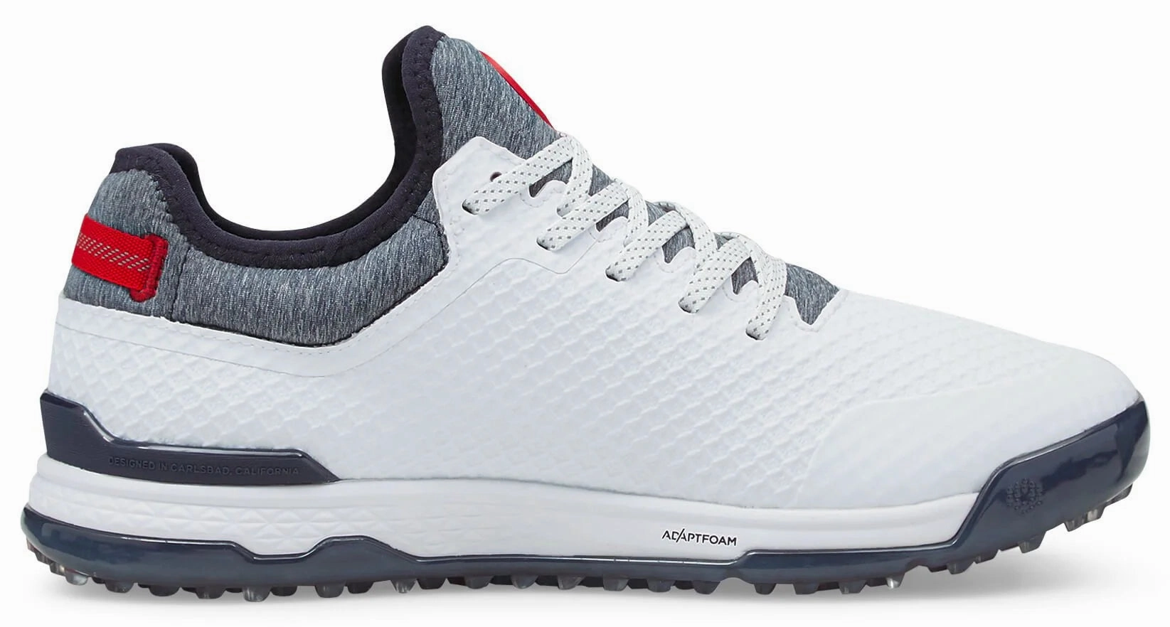 Puma Men's TOUR - PROADAPT ALPHACAT Golf Shoes - PUMA WHITE / NAVY BLAZER / HIGH RISK RED Puma LTD Tour Edition Golf Shoes