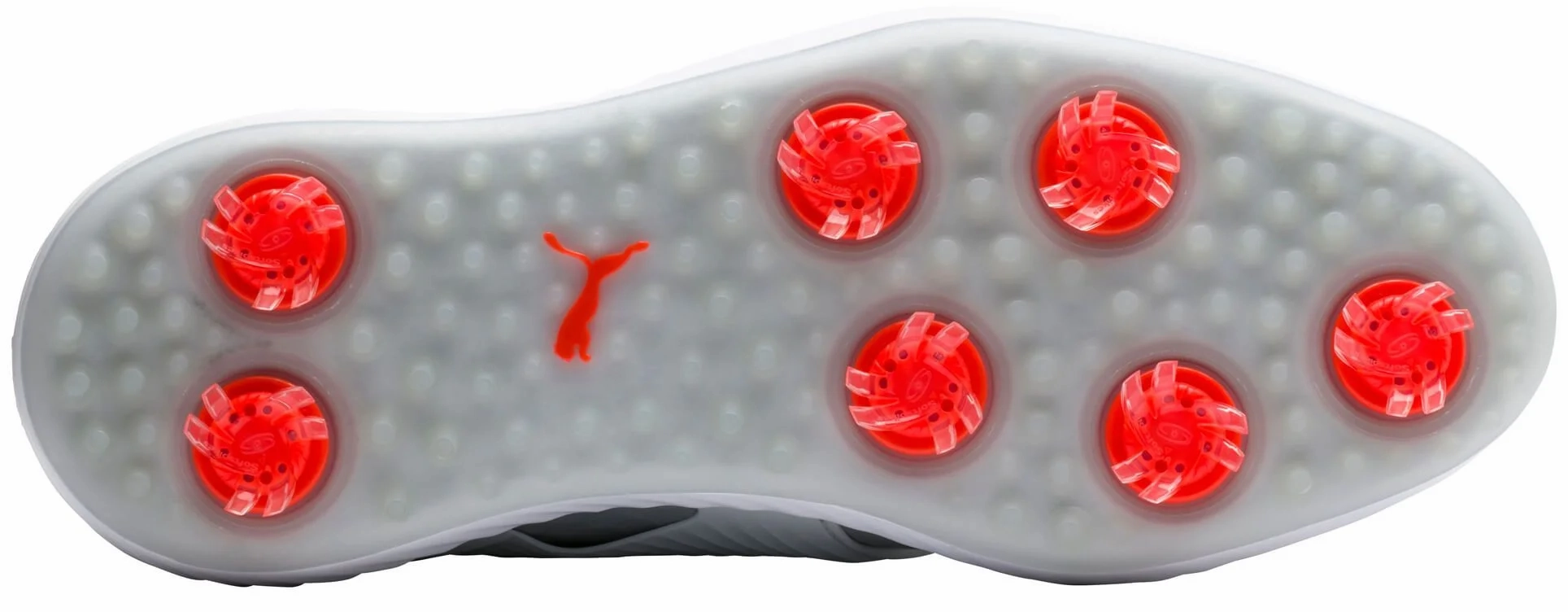 Puma Men's TOUR EDITION - IGINITE PWRAdapt Caged DISC  Golf Shoes - HIGH RISE -PUMA SILVER - PUMA WHITE Puma LTD Tour Edition Golf Shoes