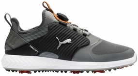 Puma Men's TOUR EDITION - IGINITE PWRAdapt Caged DISC  Golf Shoes - QUIET SHADE / BRONZE / PUMA BLACK Puma LTD Tour Edition golf shoes