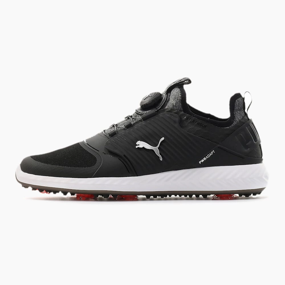 Puma Men's TOUR EDITION - IGNITE PWRAdapt Caged DISC  Golf Shoes - PUMA BLACK -PUMA SILVER - PUMA BLACK Puma LTD Tour Edition Golf Shoes