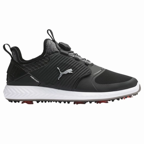 Puma Men's TOUR EDITION - IGNITE PWRAdapt Caged DISC  Golf Shoes - PUMA BLACK -PUMA SILVER - PUMA BLACK Puma LTD Tour Edition golf shoes