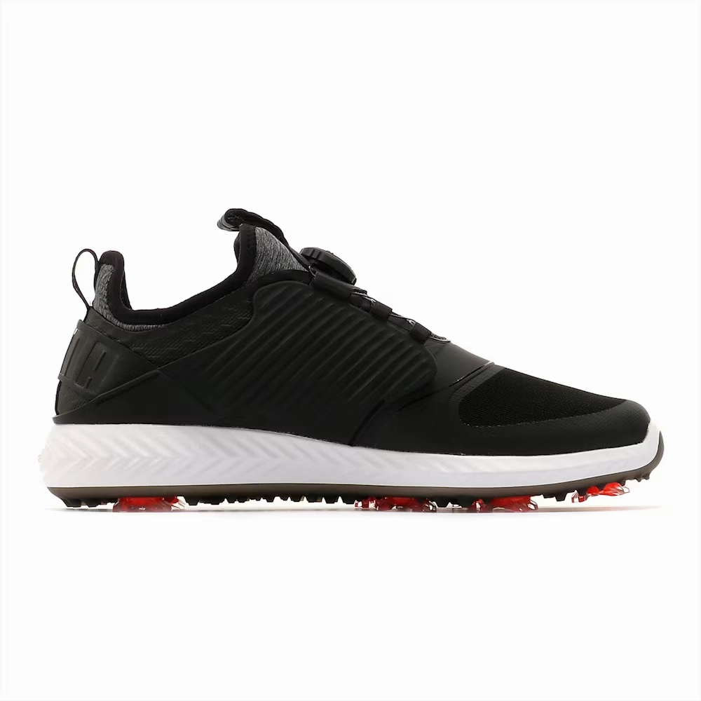 Puma Men's TOUR EDITION - IGNITE PWRAdapt Caged DISC  Golf Shoes - PUMA BLACK -PUMA SILVER - PUMA BLACK Puma LTD Tour Edition Golf Shoes