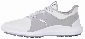 Puma Men's TOUR  Ignite Fasten8 NXT 2.0 Pro Golf Shoes - WHITE / SILVER / HIGH RISE Puma LTD Tour Edition golf shoes