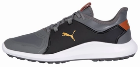 Puma Men's TOUR  Ignite NXT 2.0 Pro Golf Shoes - QUIET SHADE / GOLD / BLACK Puma LTD Tour Edition golf shoes
