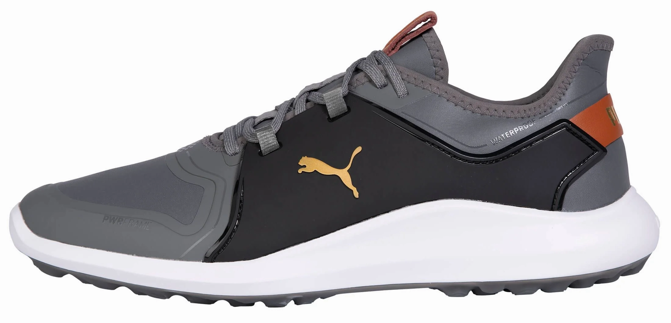 Puma Men's TOUR  Ignite NXT 2.0 Pro Golf Shoes - QUIET SHADE / GOLD / BLACK Puma LTD Tour Edition golf shoes