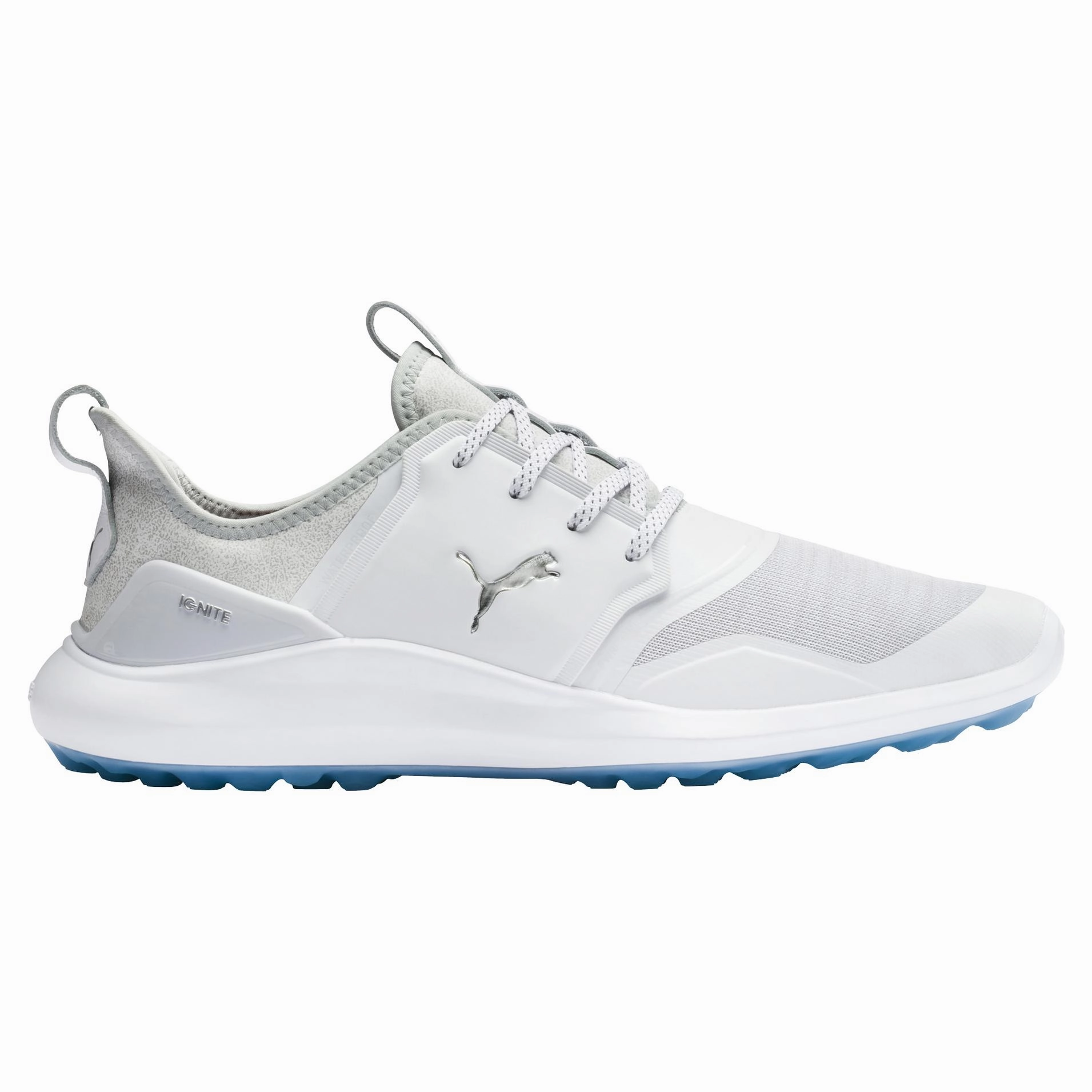 Puma Men's TOUR  Ignite NXT Lace Golf Shoes - WHITE / SILVER Puma LTD Tour Edition golf shoes