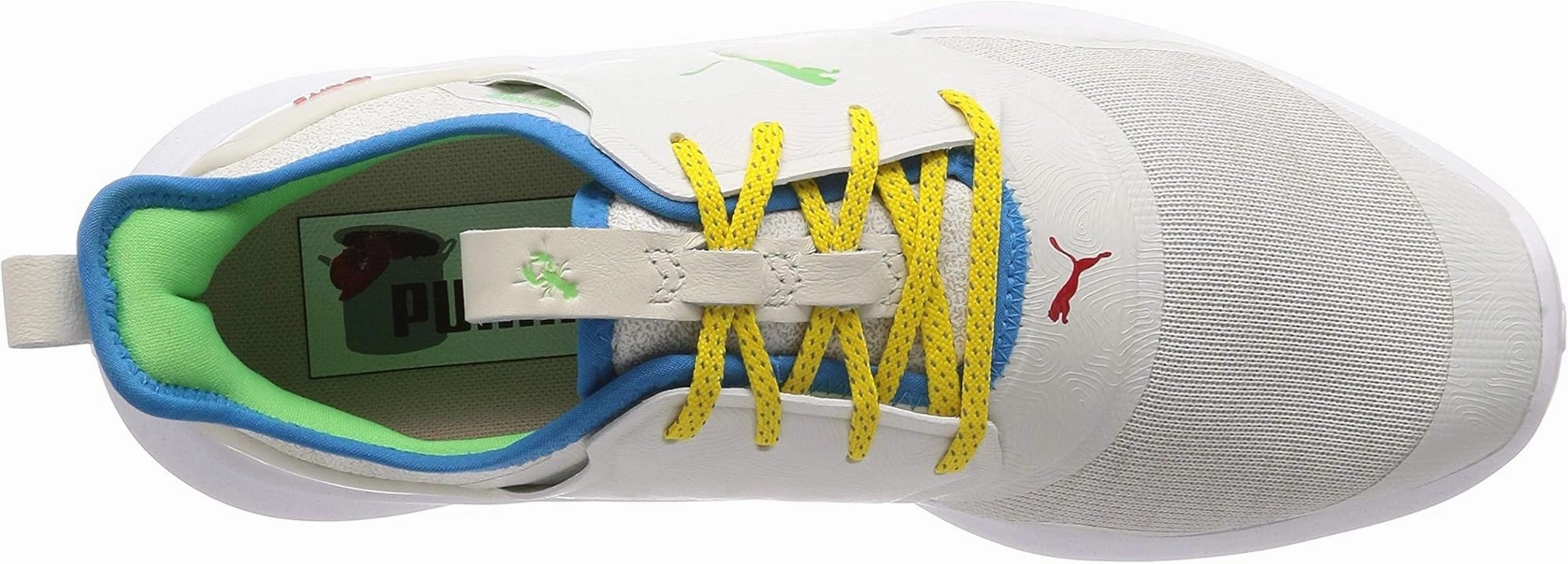 Puma Men's TOUR  Ignite NXT LOBSTAH POT Lace Golf Shoes - WHITE / GREEN Puma LTD Tour Edition Golf Shoes