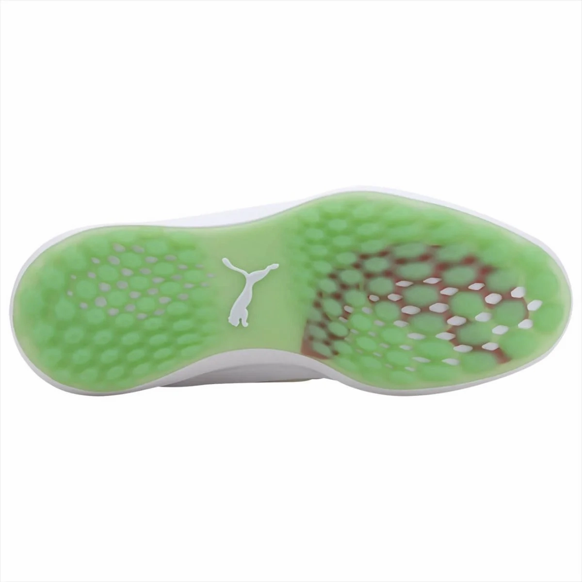 Puma Men's TOUR  Ignite NXT LOBSTAH POT Lace Golf Shoes - WHITE / GREEN Puma LTD Tour Edition Golf Shoes