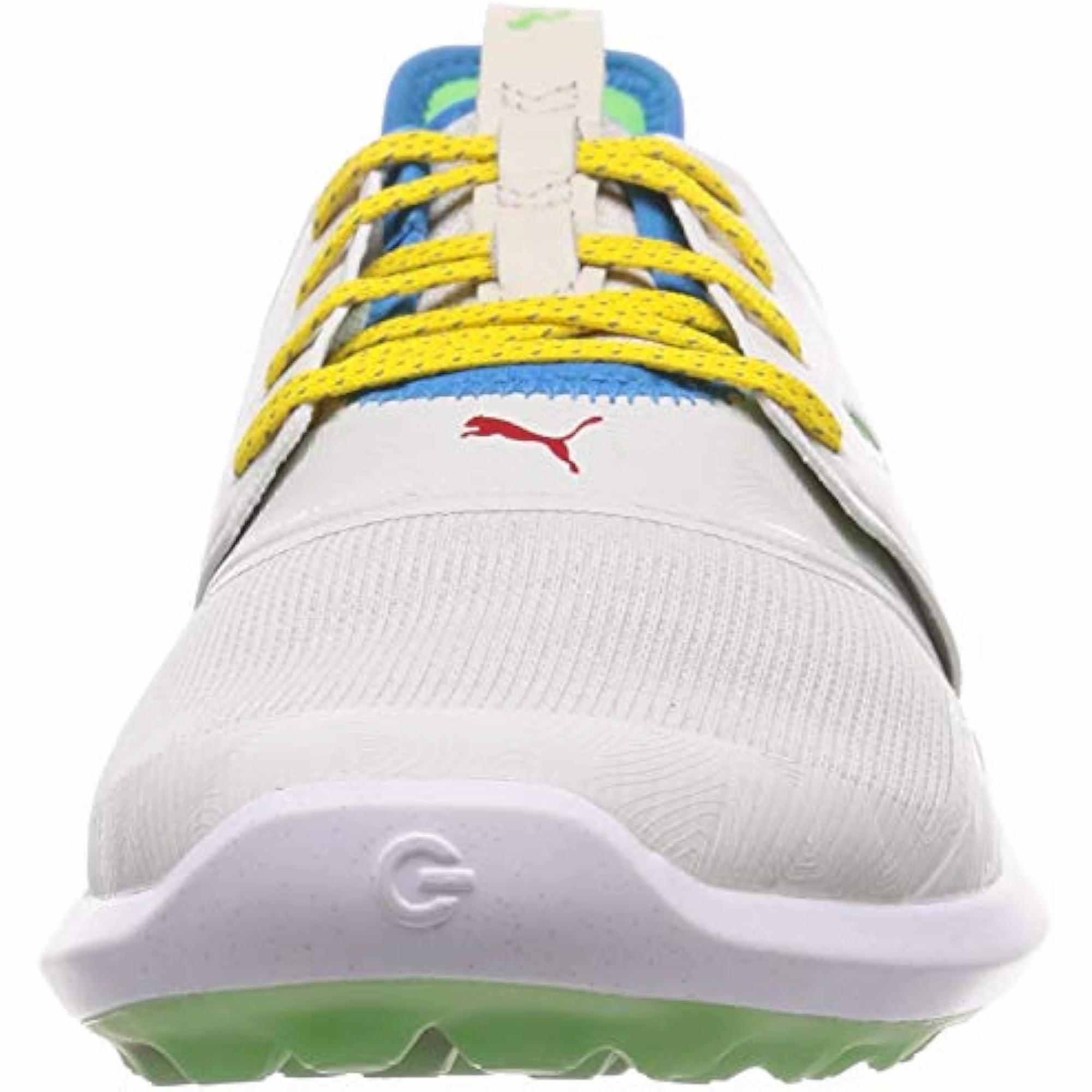 Puma Men's TOUR  Ignite NXT LOBSTAH POT Lace Golf Shoes - WHITE / GREEN Puma LTD Tour Edition Golf Shoes