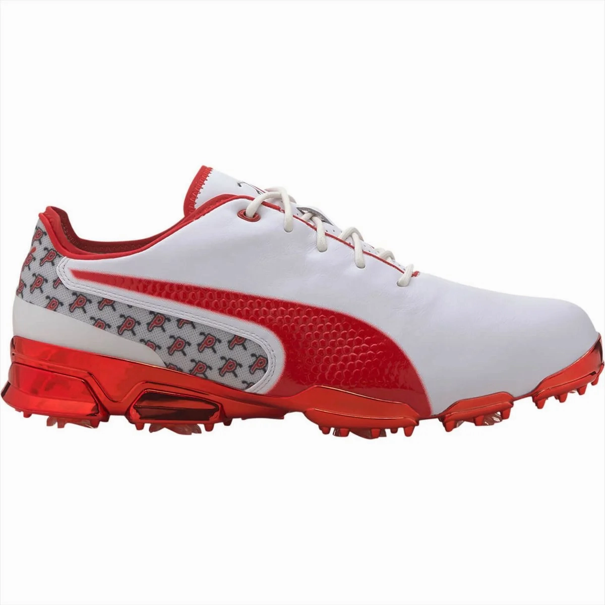 Puma Men's TOUR ISSUE- LTD EDITION IGNITE PROADAPT ATL Golf Shoes -PUMA WHITE - HIGH RISK RED Puma LTD Tour Edition golf shoes
