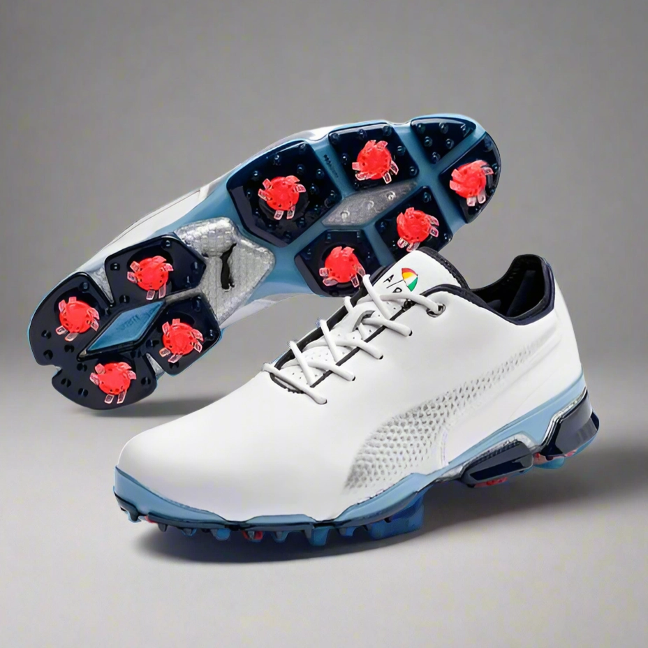 Puma Men's TOUR ISSUE- LTD EDITION IGNITE PROADAPT X PALMER - PUMA WHITE / PEACOAT Puma LTD Tour Edition golf shoes