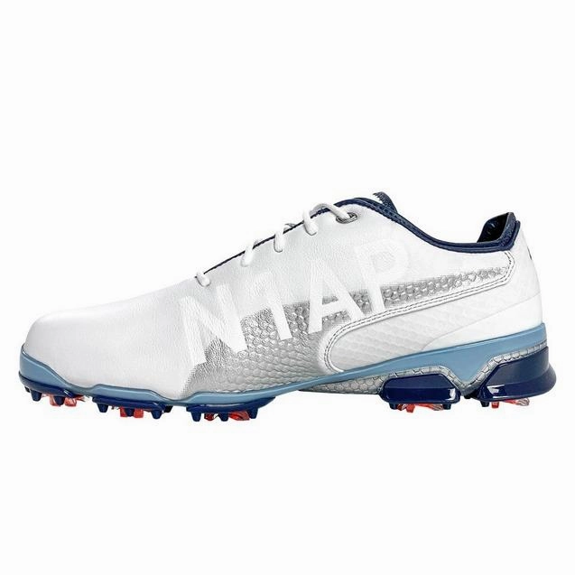 Puma Men's TOUR ISSUE- LTD EDITION IGNITE PROADAPT X PALMER - PUMA WHITE / PEACOAT Puma LTD Tour Edition Golf Shoes