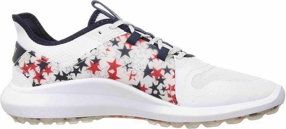 Puma Men's TOUR LTD EDITION - IGNITE NXT 2.0 USA - PUMA WHITE /NAVY BLAZER - HIGH RISK RED Puma LTD Tour Edition Golf Shoes