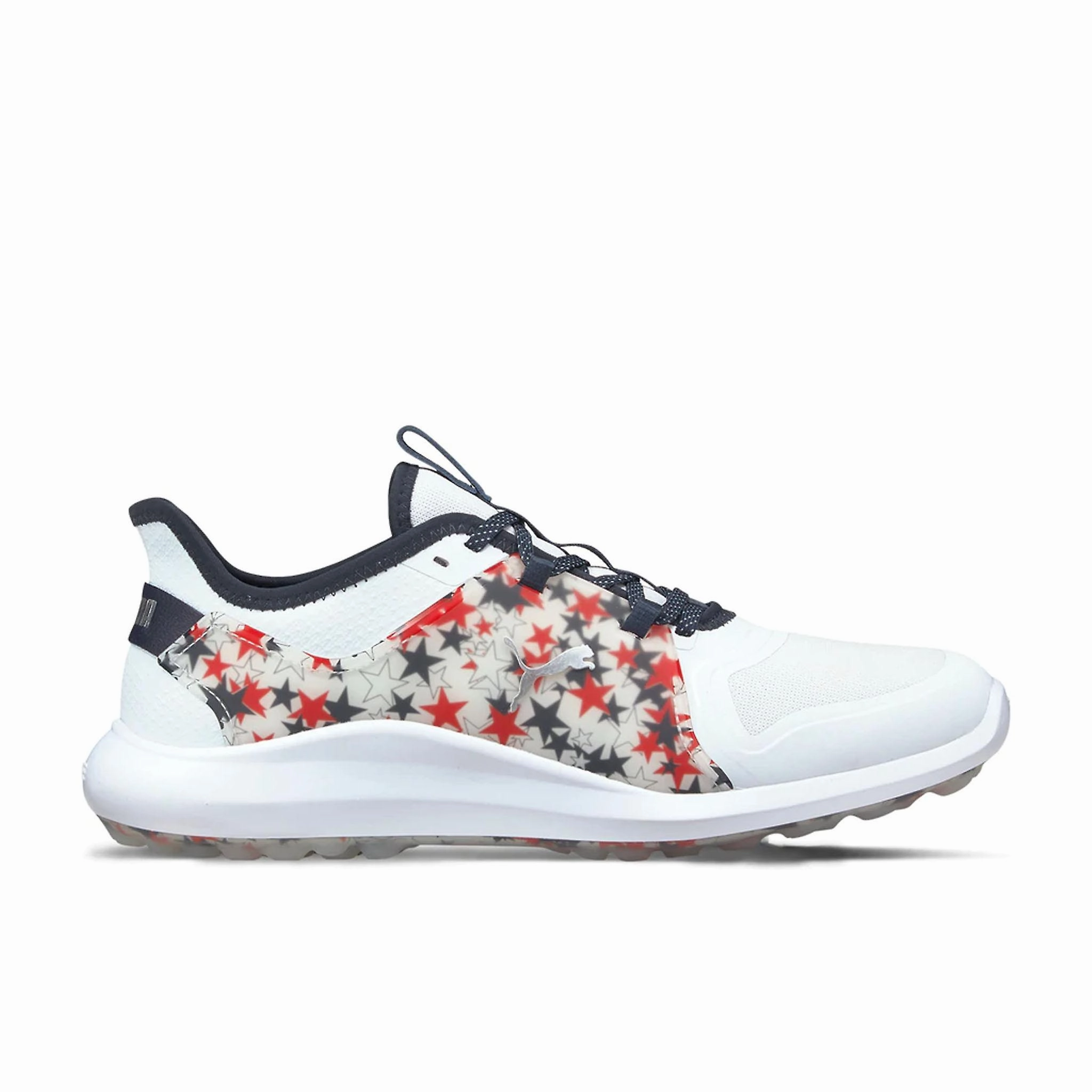 Puma Men's TOUR LTD EDITION - IGNITE NXT 2.0 USA - PUMA WHITE /NAVY BLAZER - HIGH RISK RED Puma LTD Tour Edition Golf Shoes