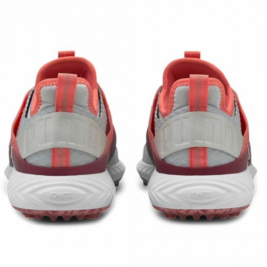 Puma Men's TOUR LTD EDITION- IGINITE PWRAdapt Caged PALMS TOUR Golf Shoes - HIGH RISE / GEORGIA PEACH / ZINFANDEL Puma LTD Tour Edition Golf Shoes