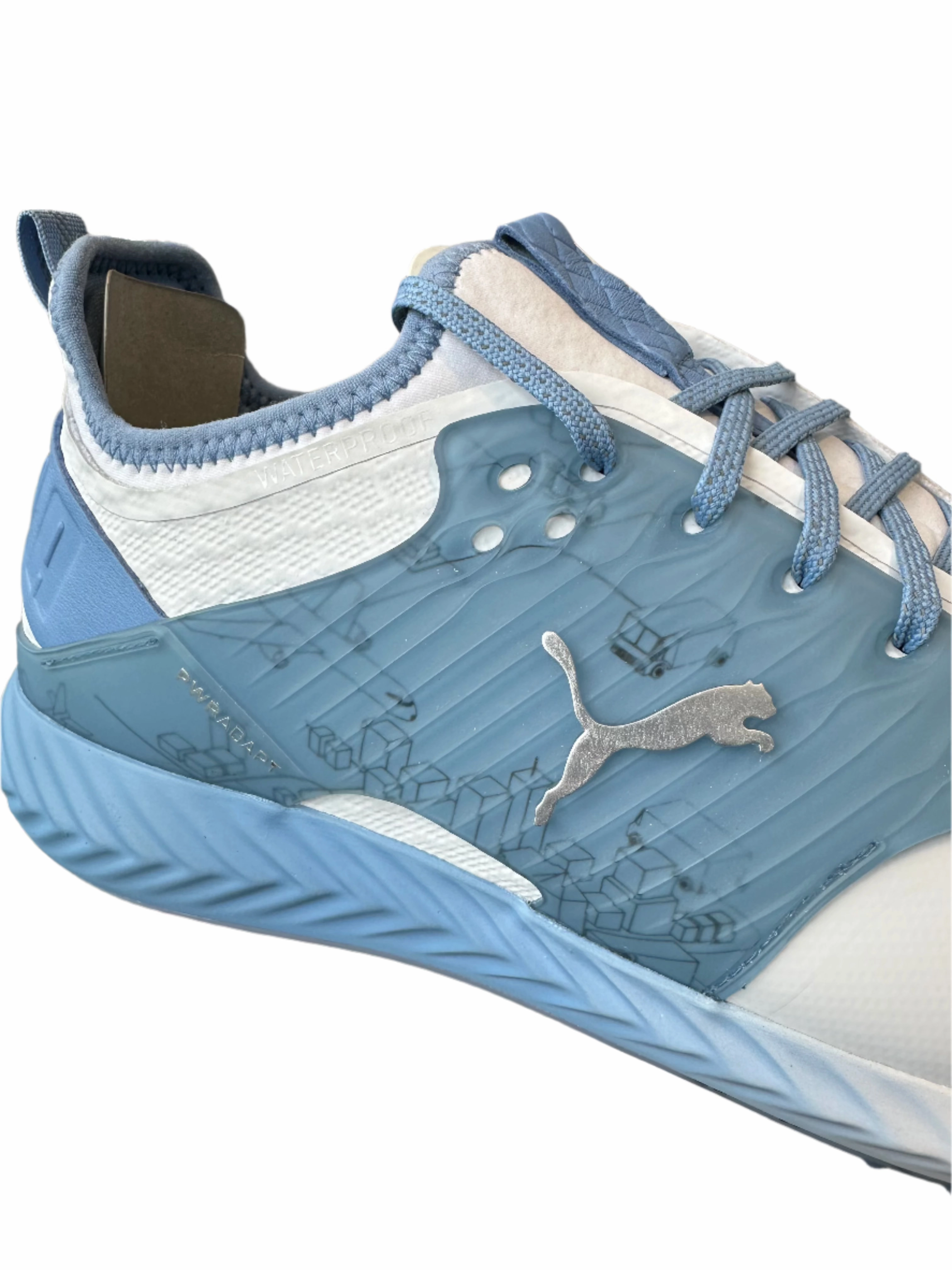 Puma Men's TOUR LTD EDITION PROTOTYPE- IGINITE PWRAdapt Caged SIGNATURE REQUIRED - PUMA WHITE / ALLURE Puma LTD Tour Edition Golf Shoes