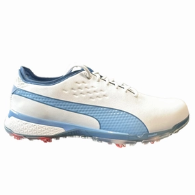 Puma Men's TOUR LTD EDITION PROTOTYPE- IGNITE PROADAPT X SIGNATURE REQUIRED - PUMA WHITE / ALLUER-FEDERAL BLUE Puma LTD Tour Edition golf shoes