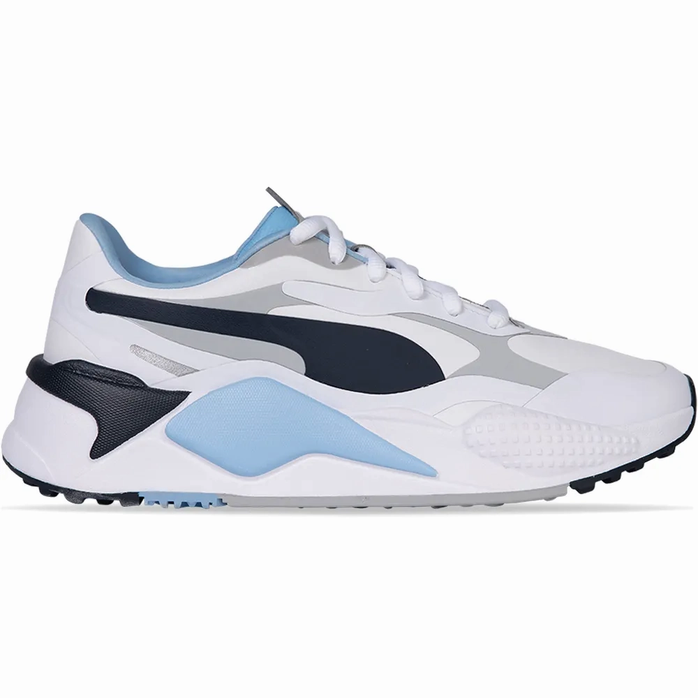 Puma Men's TOUR Ltd Edition RS-G Golf Shoe - PUMA WHITE / NAVY BLAZER / PLACID BLUE Puma LTD Tour Edition golf shoes